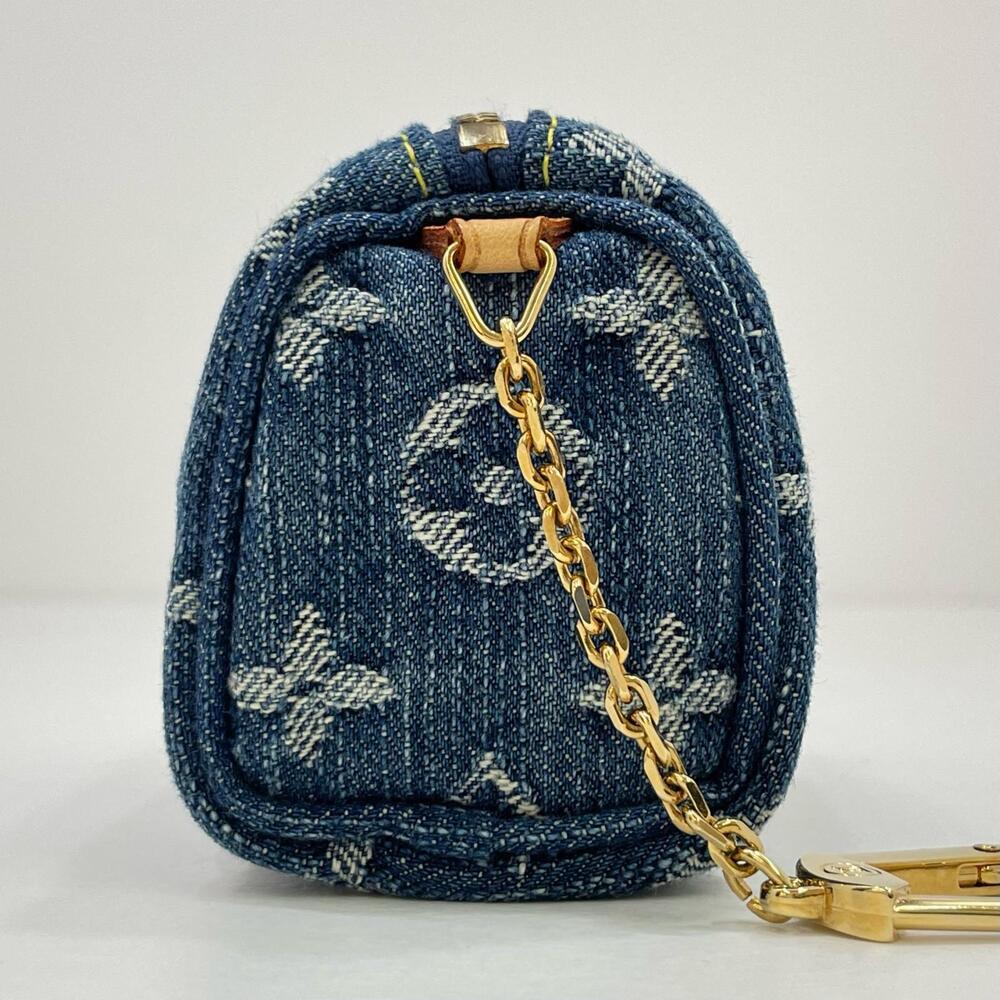 Louis Vuitton Truth Speedy Monogram Denim Pouch Navy Blue - Picture 4 of 12